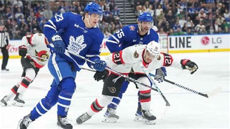 Senators score three times in the third to down Maple Leafs 6-3